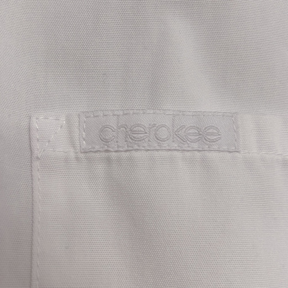 Cherokee White Button-Up Lab Coat. Size S. - Picture 3 of 7
